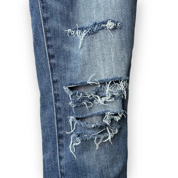 Denim Forum The Nico Mid Rise Skinny Crop in Medium Lagoon  25 - Picture 7 of 10